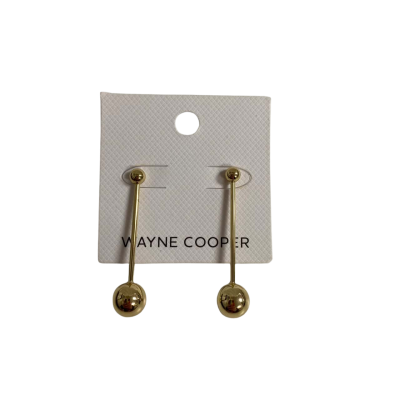 Wayne Cooper Womens Drop Earrings Gold 