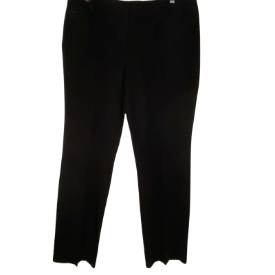 Jacqui-E Womens  Size 18 Straight Leg Pants Black  