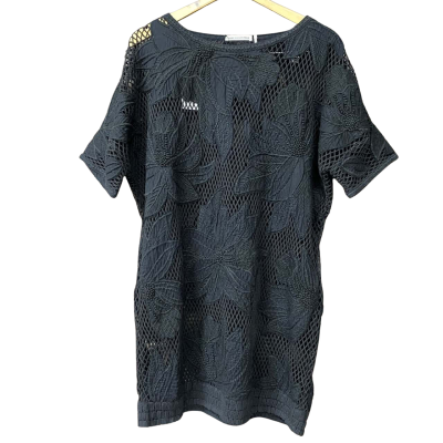 BNWT Isabel Marant Etoile Womens Size L Black Floral Crochet Dress  