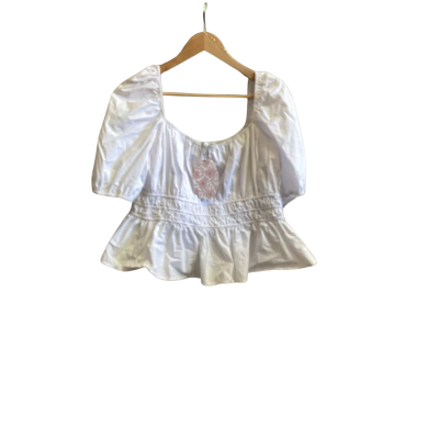 Fria Womens  Size 14 White Top