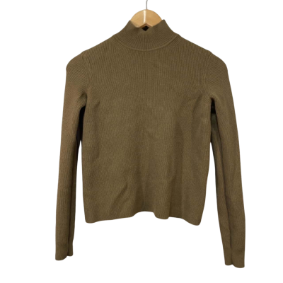 Scanlan Theodore Womens Size XS Khaki Turtle Neck Jumper