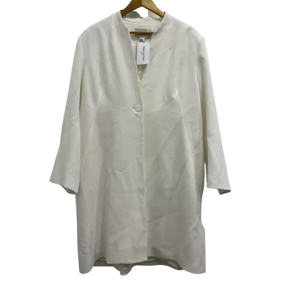 Perri Cutten Womens  Triacetate, Polyester Size XL Ivory/ Soft Cream 
