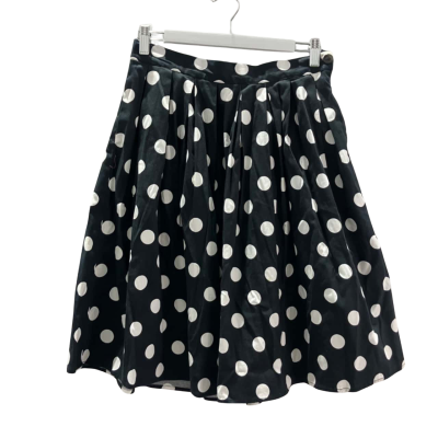 Grace Karin Women's Size S Navy Polka-Dot A-Line Pleated Skirt