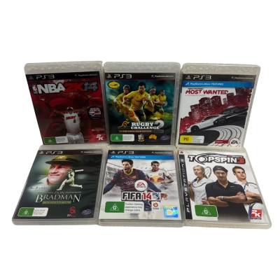 6 x PlayStation 3 (PS3) Sports Video Games