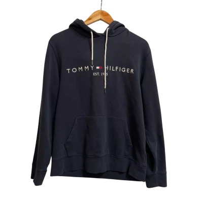Mens Tommy Hilfiger Hoodie Navy Blue 