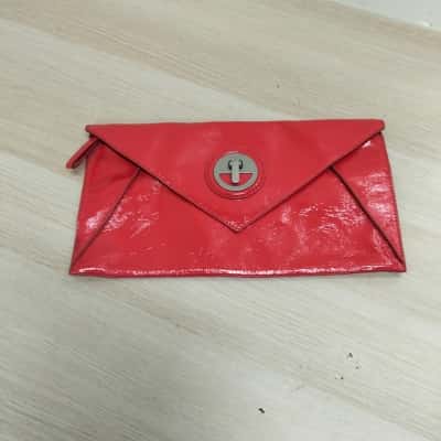 Mimco Womens Red Envelope Clutch VGUC