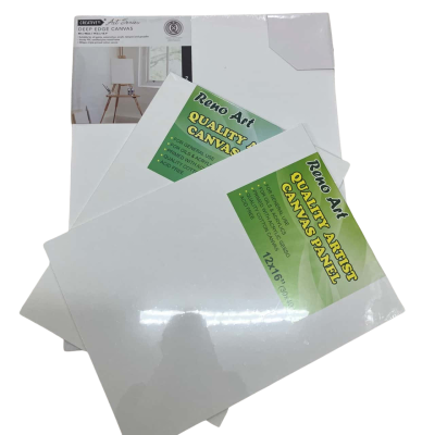 4x canvases, tooth and panels and two deep edge panels. Brand-new.