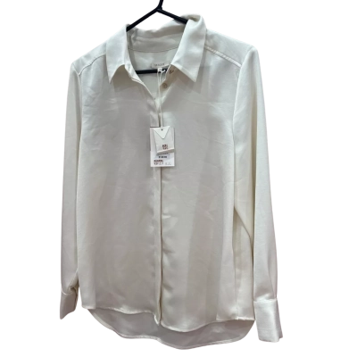BNWT Basque Womens  Size 12 White Buttoned Up Shirt 