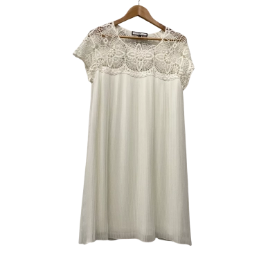 Nicola Finetti Womens  Size 12 Cocktail Dress Cream 
