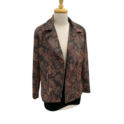 Noni B Snake Suede Jacket.  Size 12.  New with tags