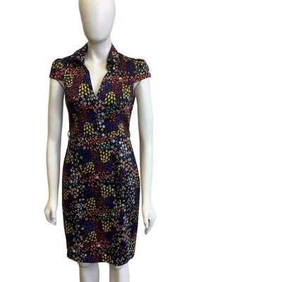 Review Women's Size 10 Short Sleeved Midi Dress Floral 