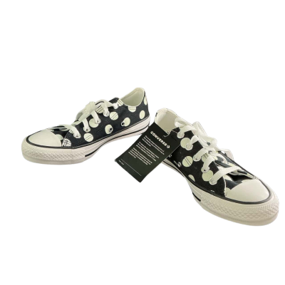 Converse Womens Size 35 Sneakers Black  / Polka Dot / White BNWT 