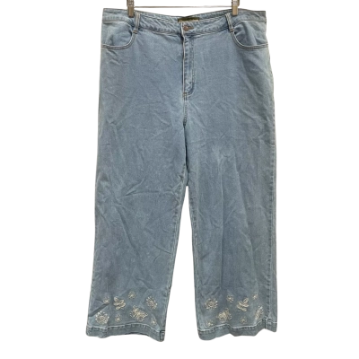 Princess Highway Flower & Butterfly Embroidered Jeans Size 20