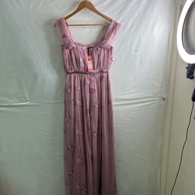 Chi Chi London Womens  Size 8 Maxi Dress Pink  