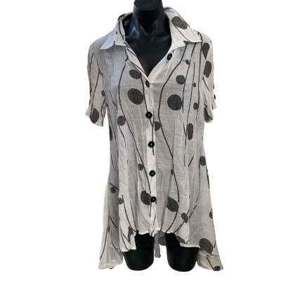 Australian fashion house Womens  Size 12 Blouse Black  / White 