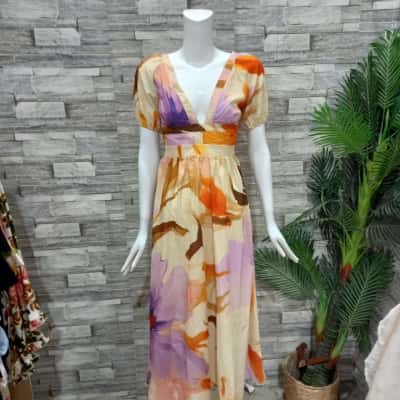 Pink Diamond Womens  Size 8 Casual Dress / Midi Dress Multicoloured 