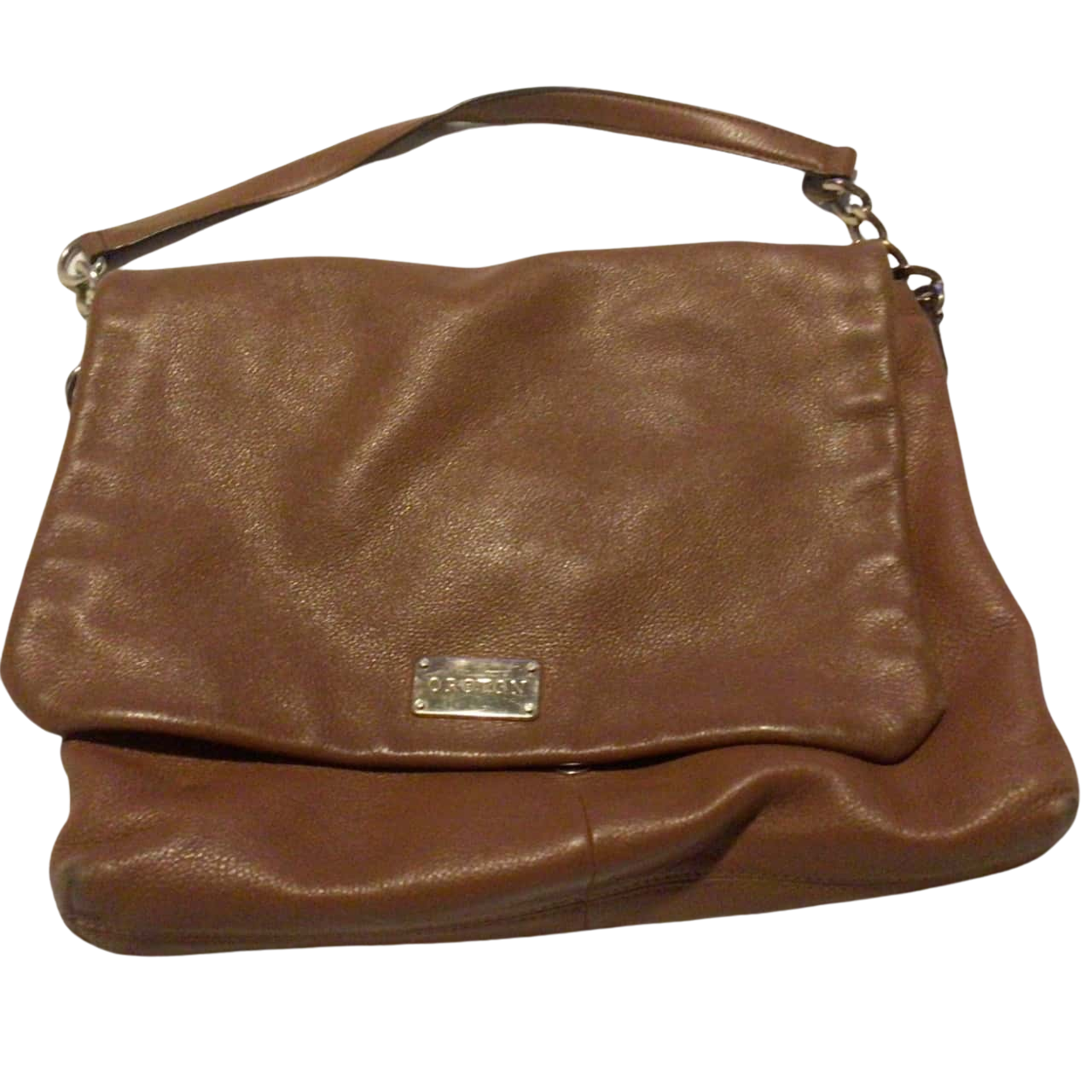 Oroton Large Womens Shoulder Handbag Brown