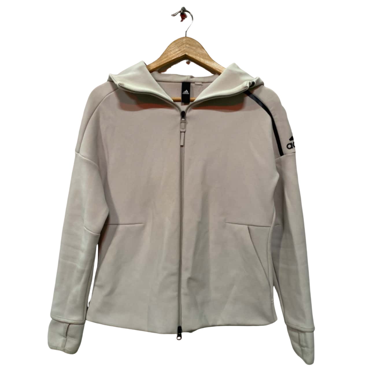 Adidas Womens Size M Light Grey Zip Up Hoodie(s)