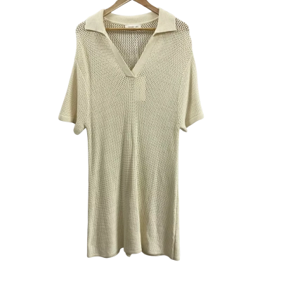 Assembly Label Womens  Size 12 Lydia Knit Dress Cream