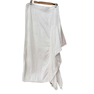 Sass & Bide Womens  Size 12 Asymmetrical Hemline Skirt White 