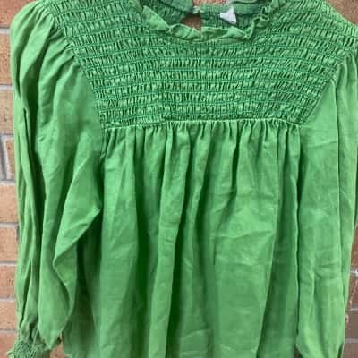 Adorne Womens  Size S Green long sleeve shirt 
