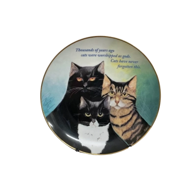 Cattitude by Maren Schaffner Limited Edition Ceramic Plate