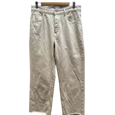 Zara Unisex Cream Denim Jeans
