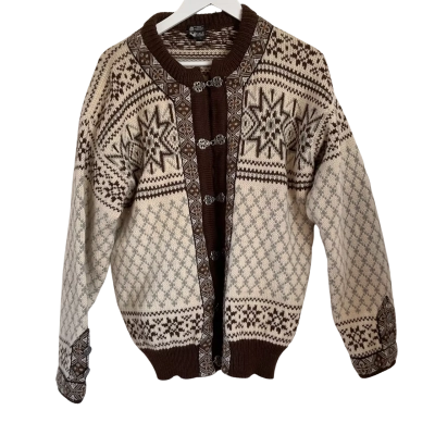 Vintage Dale of Norway Wool Cardigan/ Jacket Size XL