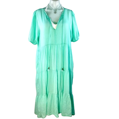 Bohemian - Aqua Midi Dress (Size XS)