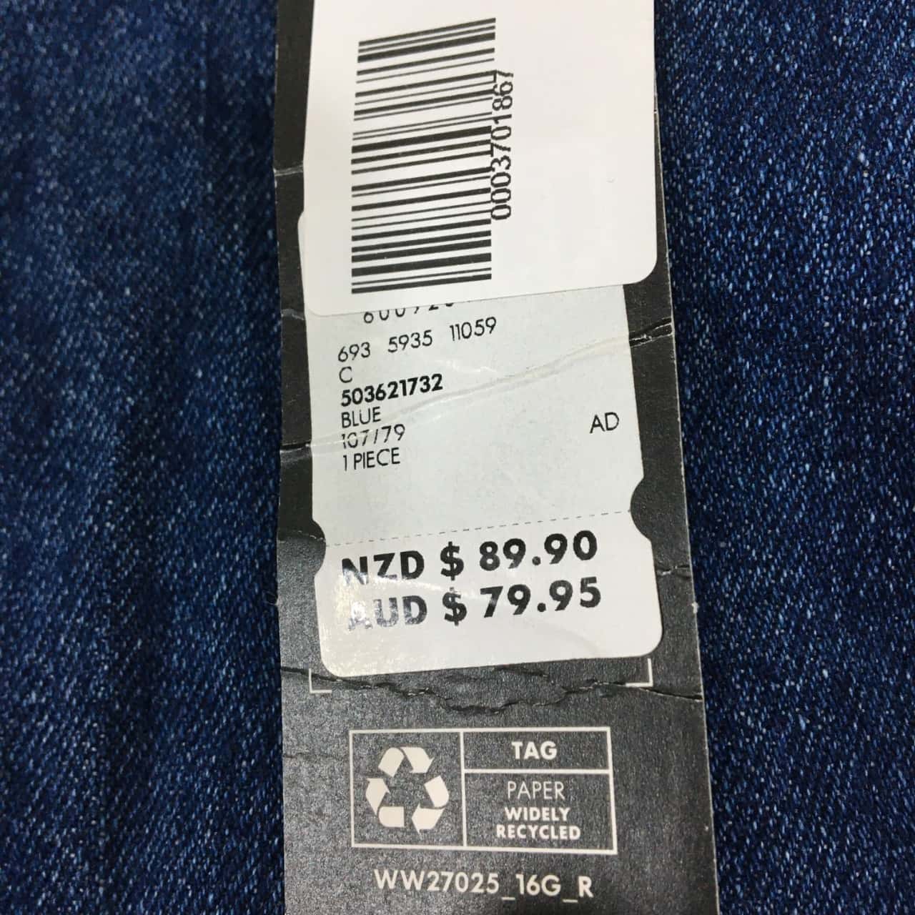 David Jones, Mens Regular Fit Jeans, Size 42, Blue, (RRP 79.95)