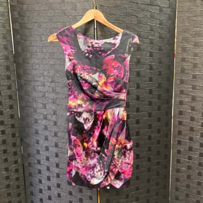 Karen Millen Womens  Size 4 Sleeveless Dress  Orange / Purple 