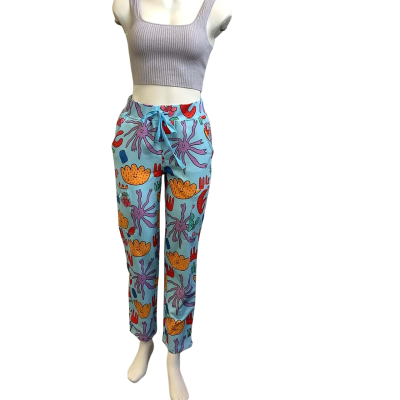 Gorman Womens  Label Size XS `Scrub Em Up with Love' Pants Multicoloured 