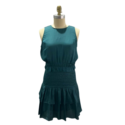 Beautiful Wayne Cooper Women's Size 10 Blue / Teal Midi Dress
