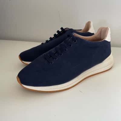 Rice Barcelona Handcrafted In Spain Navy Blue Sneaker Size 41 