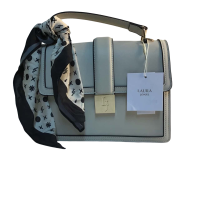 Laura Jones Womens Handbag Beige 