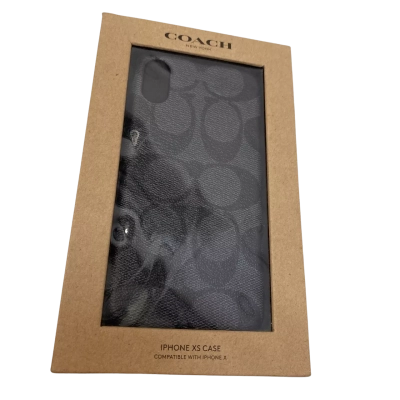 Unisex Coach IPhone XS/X Phone Case Black  