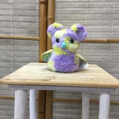 Hatchimals Mystery Elefly Fluffy Interactive Limited Edition Purple Yellow 5"