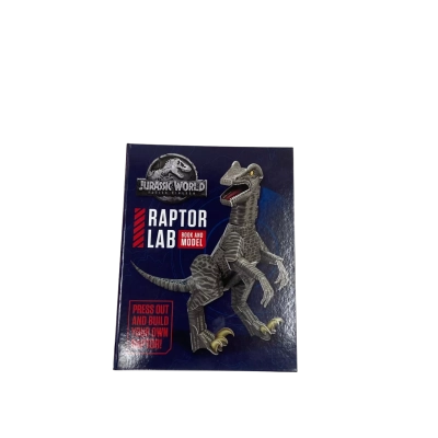 Jurassic World Fallen Kingdom Raptor Lab Book and Model