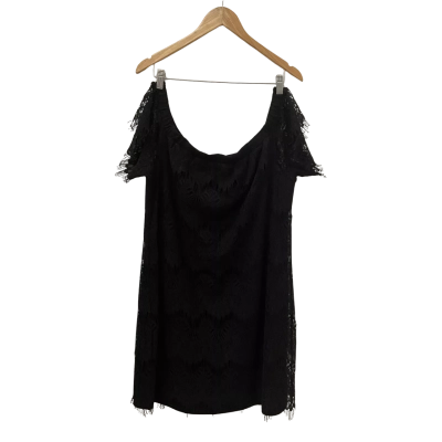 City Chic Womens  Size S Off The Shoulder Dress Black  