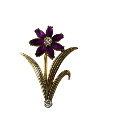  Vintage Flower Brooch 