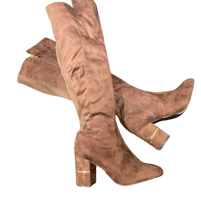 City Chic Knee High Boot Brown size 39