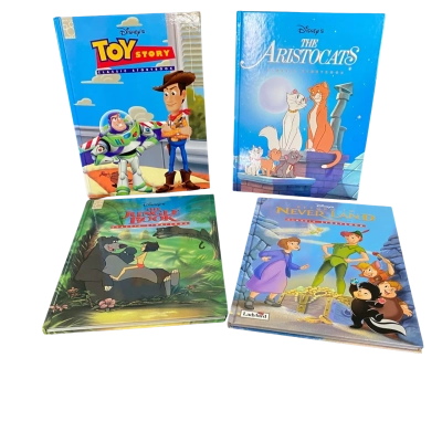 Disney's Classic Storybooks from Mouse Works x 4 Bundle (Jungle Book-Return to Never Land- Aristocrats-Toy Story)