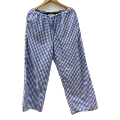  One Mile Women’s Pants Size L Blue / White /Gingham 