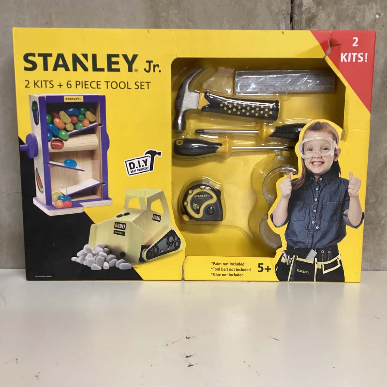 thumbnail image 2 of Stanley Jr. 21-Piece Tool Set - Kids Toolbox With Battery Drill & Toolbelt 2 of 14