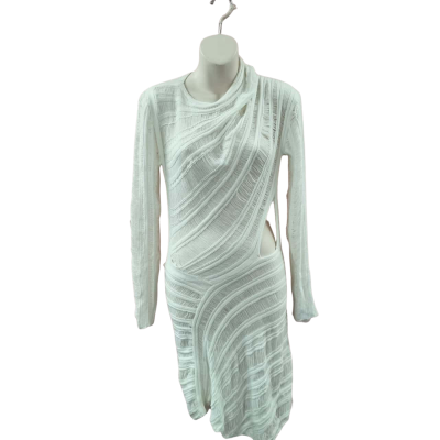 Pepper Mayo  Womens  Size M Babydoll Dress / Mini Dress White 