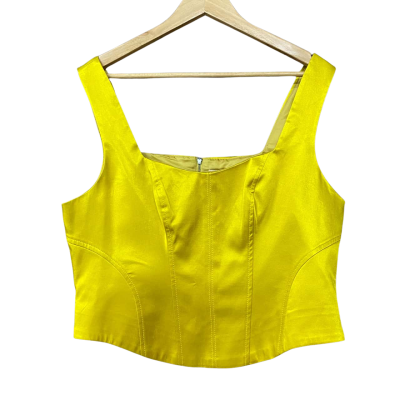 BNWT Cue Womens Size 16 Mustard/Yellow Corset Top