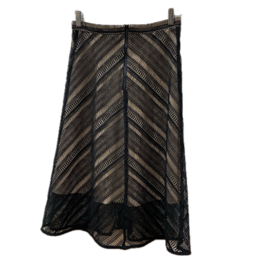 Veronika Maine Womens Skirt Size 8 Beige / Black  