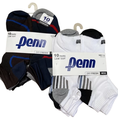  Mens Penn Sock 20 Pair Bundle - Brand New with Tags