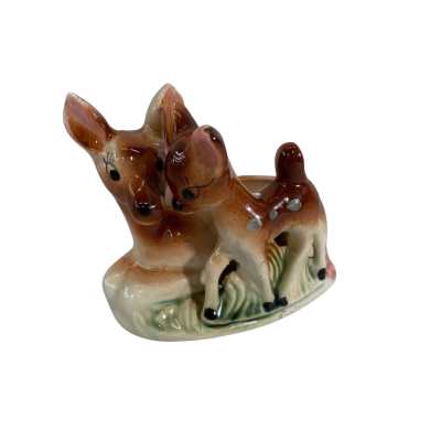 Vintage Royal Loric Ware ‘Deers’ Trinket Bowl/Planter