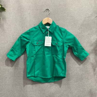 RB Sellars Kids Size 2 Top Green 